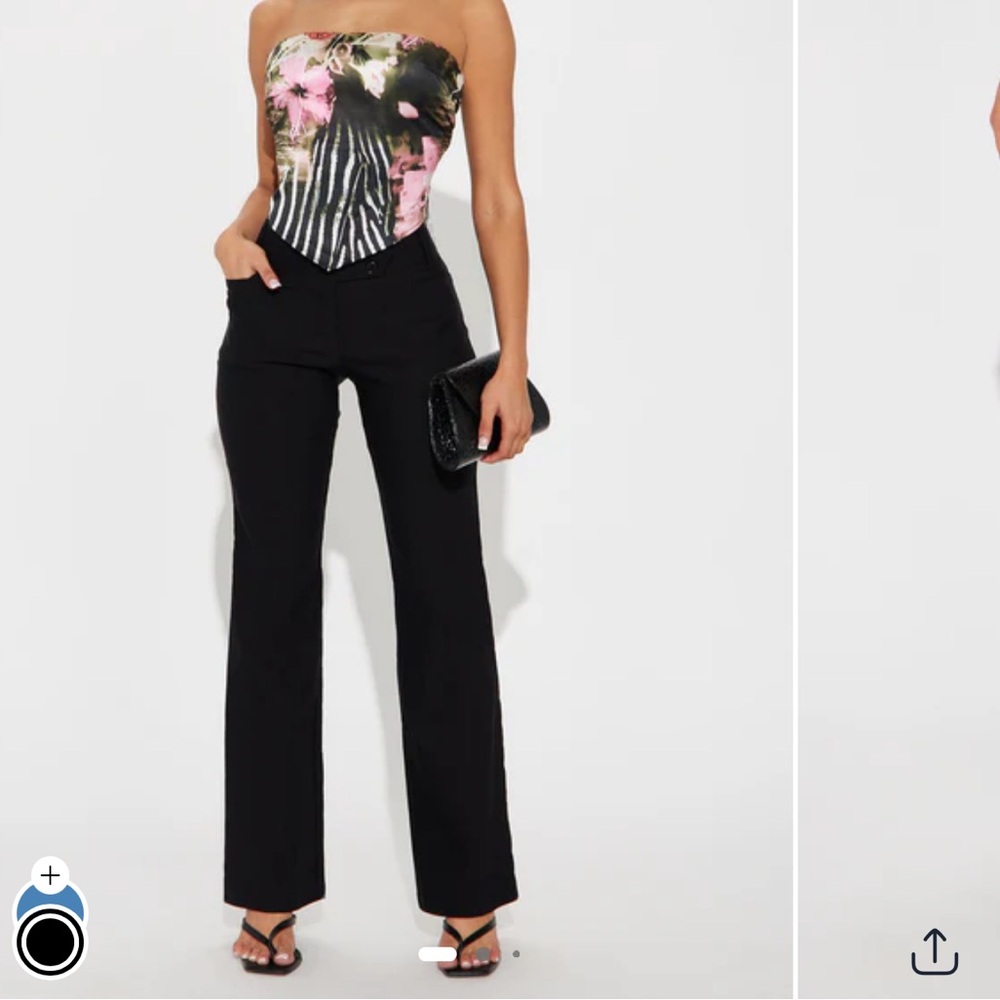 Fashion Nova Black Boot Cut Flare Pants